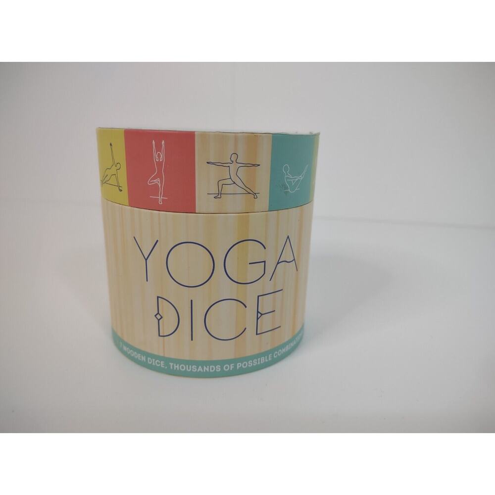 Yoga Dice 7 Wooden Dice Yoga Unlimited Pose Combos Chakra Meditation Fitness *